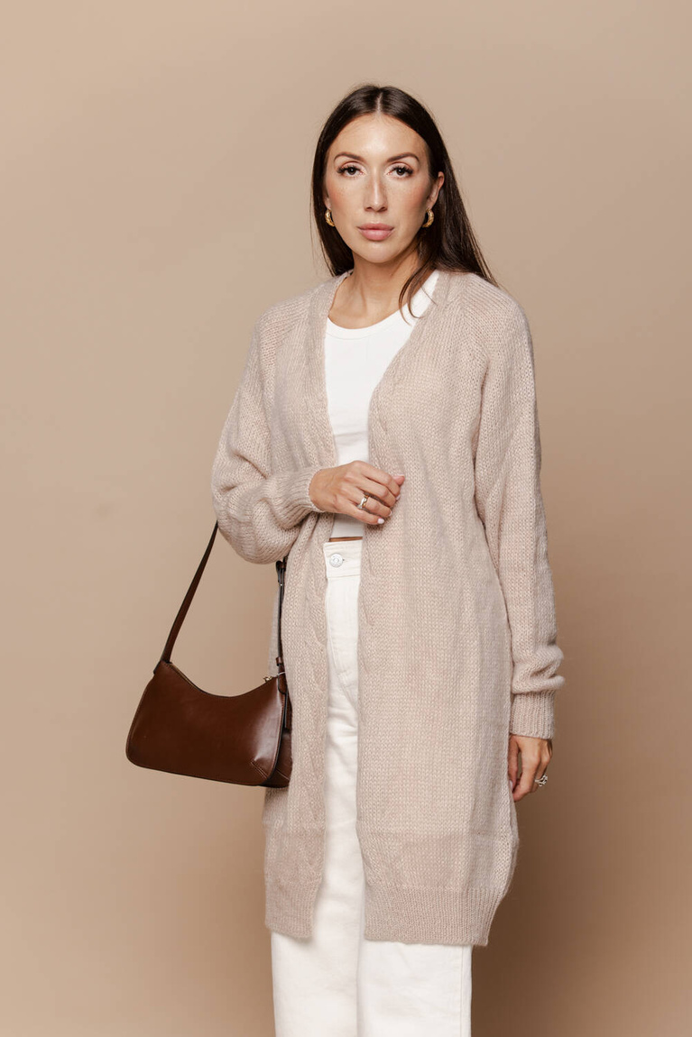 Beige Eliz Cardigan