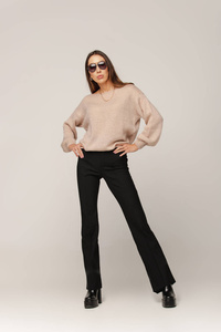 Beige Classic Sweater