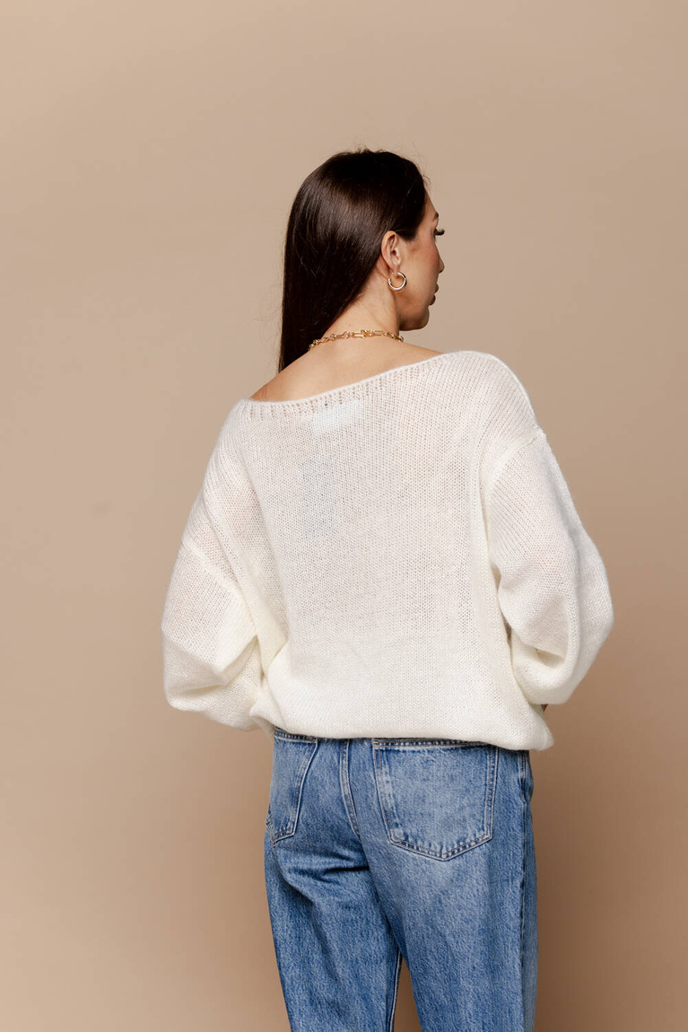 Sweter Classic Ecru