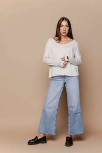 Sweter Joy Light Grey