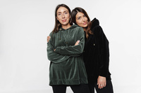 Over Black Sweatshirt