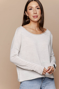 Sweter Joy Light Grey
