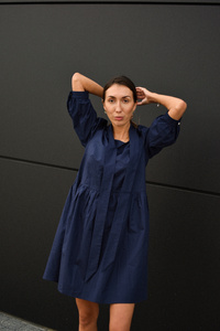 Navy Florence Dress