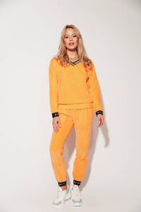 Bluza Welurowa V Orange