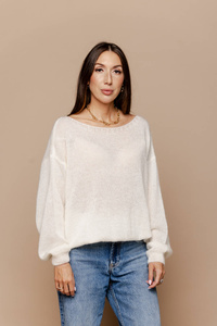 Sweter Classic Ecru