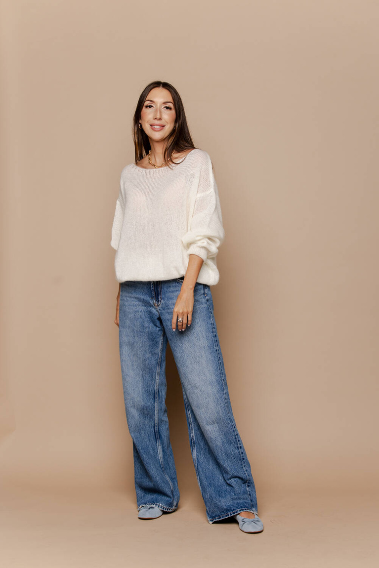 Sweter Classic Ecru