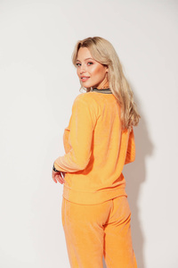 Bluza Welurowa V Orange