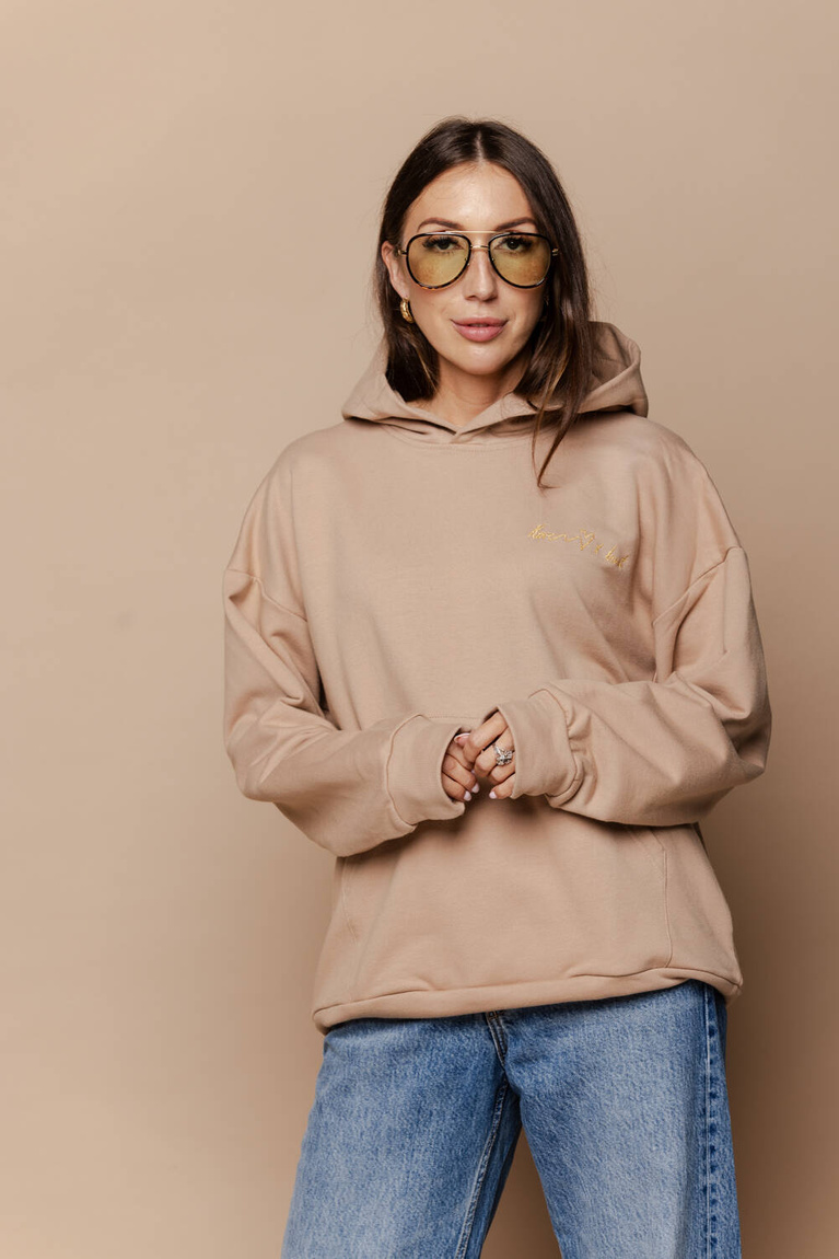 Beige Sweatshirt Love