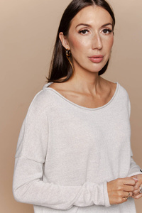 Sweter Joy Light Grey