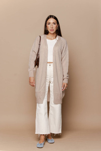 Beige Eliz Cardigan