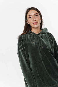 Over Black Sweatshirt