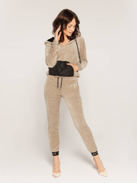 V Latte Velor Pants