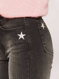 V Anthracite Velor Pants