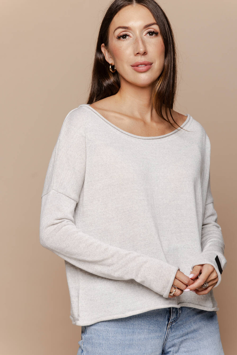 Sweter Joy Light Grey