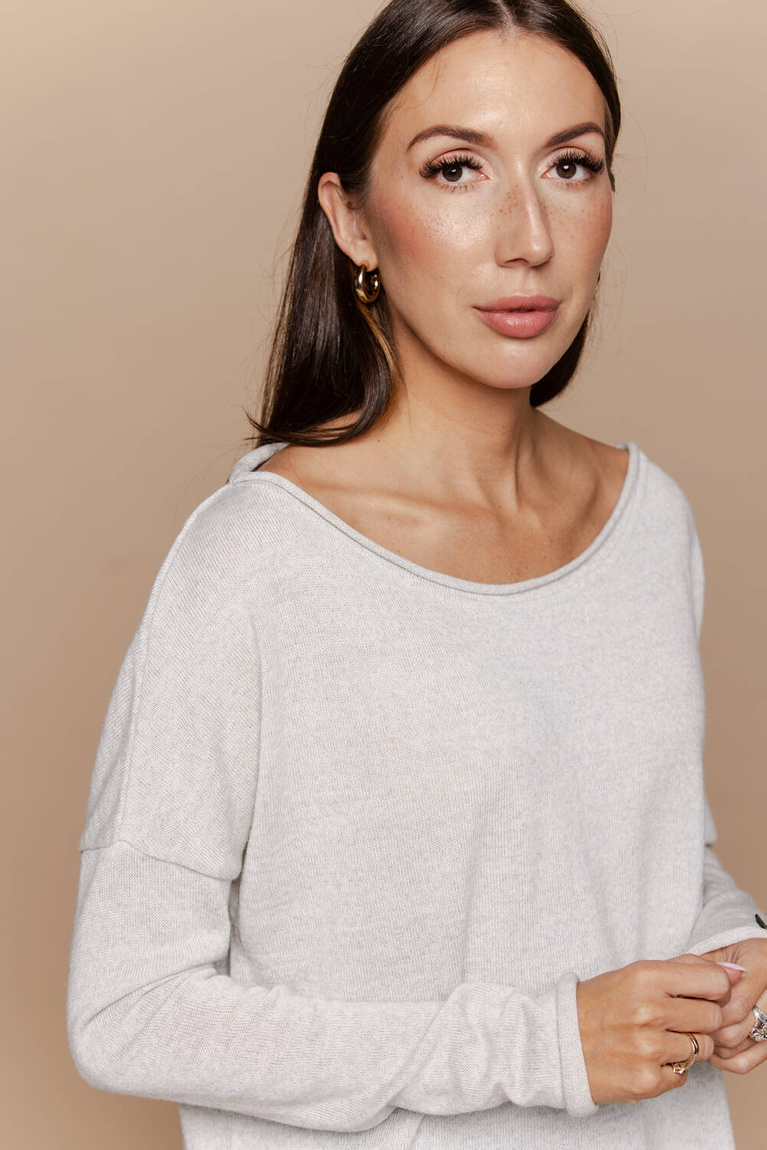 Sweter Joy Light Grey