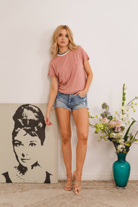 T-shirt Marika Salmon